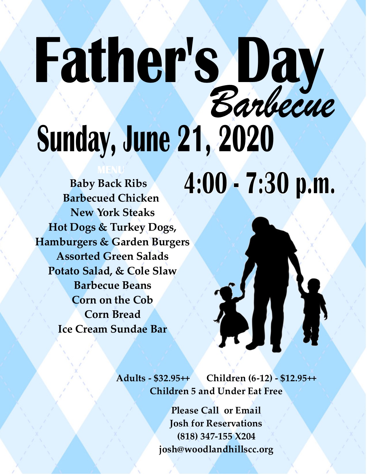 Woodland Hills Country Club Calendar Event FATHERS DAY